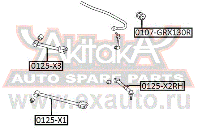 Схематическое изображение 0107-GRX130R AKITAKA.