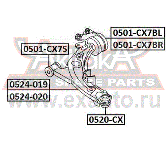   0501-CX7BL AKITAKA.